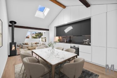 Appartement de 3.5 pièces en attique entièrement rénové